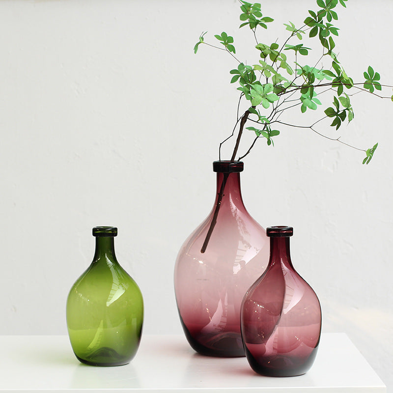 Transparent Teardrop Decorative Glass Vase