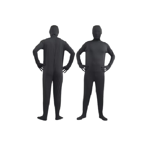 Kids & Adults Black Invisible Morph Suit Spandex Second Skin