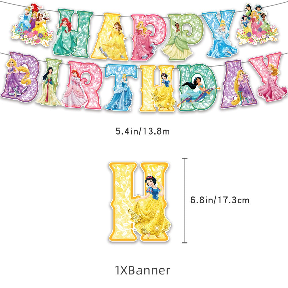 Princess Birthday Party Decorations Set – view 3