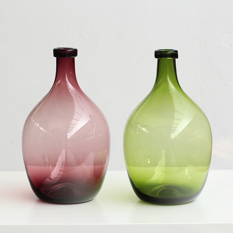 Transparent Teardrop Decorative Glass Vase – view 4