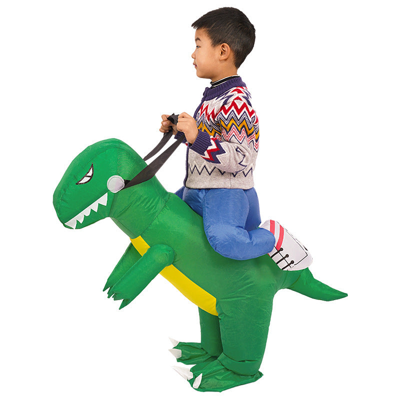 Kids Inflatable Riding Dinosaur Costume – view 2