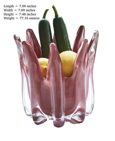 Pink Finger Glass Vase and Candle Holder – view 2
