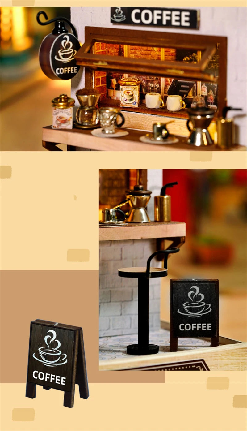 DIY Coffee Shop Miniature House Kit – view 3
