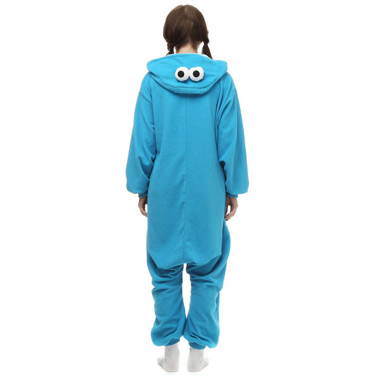 Blue Cookie-Loving Monster Kigurumi Onesie Pyjamas