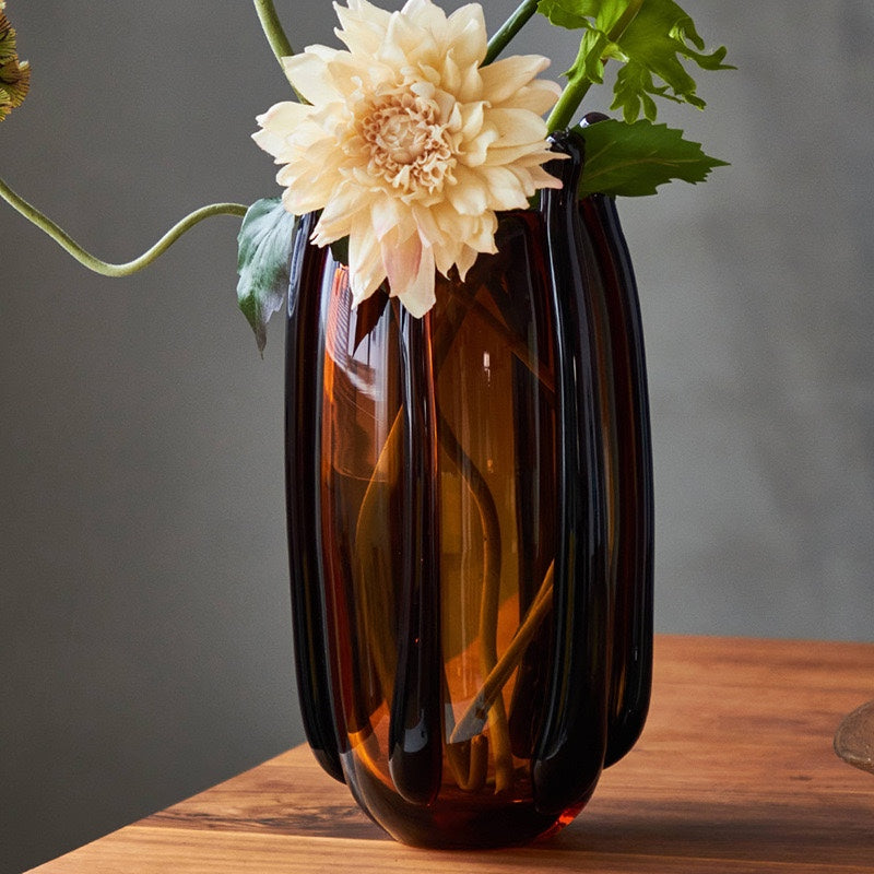 Modern Droplet Sculptural Glass Vase – view 4