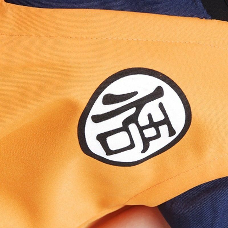 Adult Orange Anime Fighter Costume
