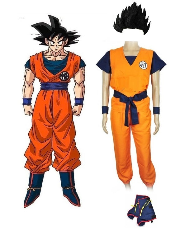 Adult Orange Anime Fighter Costume