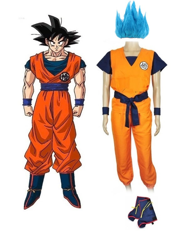 Adult Orange Anime Fighter Costume