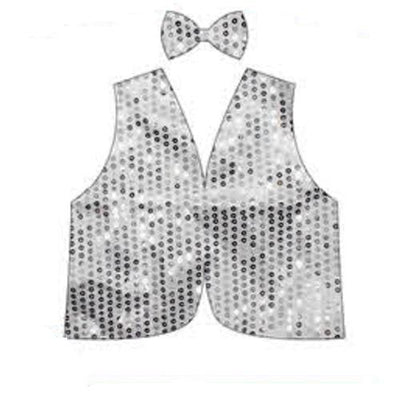Adult Sequin Bow Tie & Vest Set – view 7