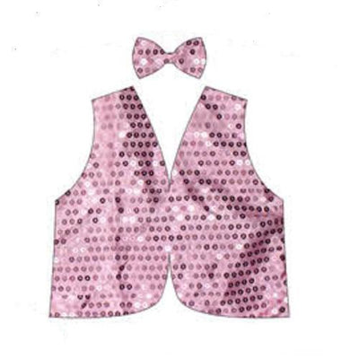 Adult Sequin Bow Tie & Vest Set – view 9