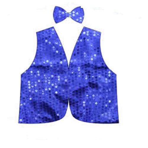 Adult Sequin Bow Tie & Vest Set – view 2
