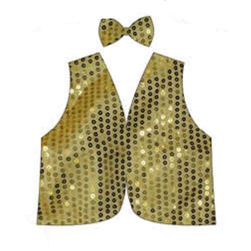 Adult Sequin Bow Tie & Vest Set – view 4