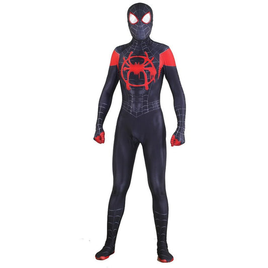 Adults Black Web Hero Jumpsuit Costume