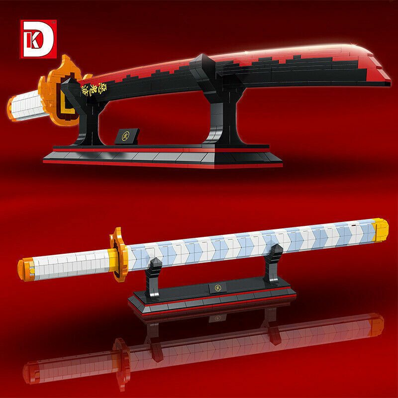 Anime Demon Hunter Flame Sword Building Block Kit – view 3