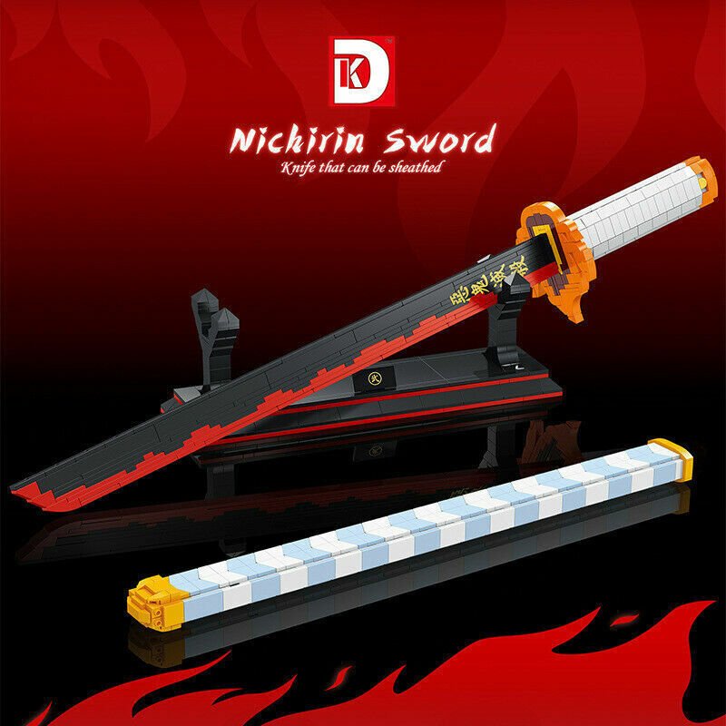 Anime Demon Hunter Flame Sword Building Block Kit – view 4