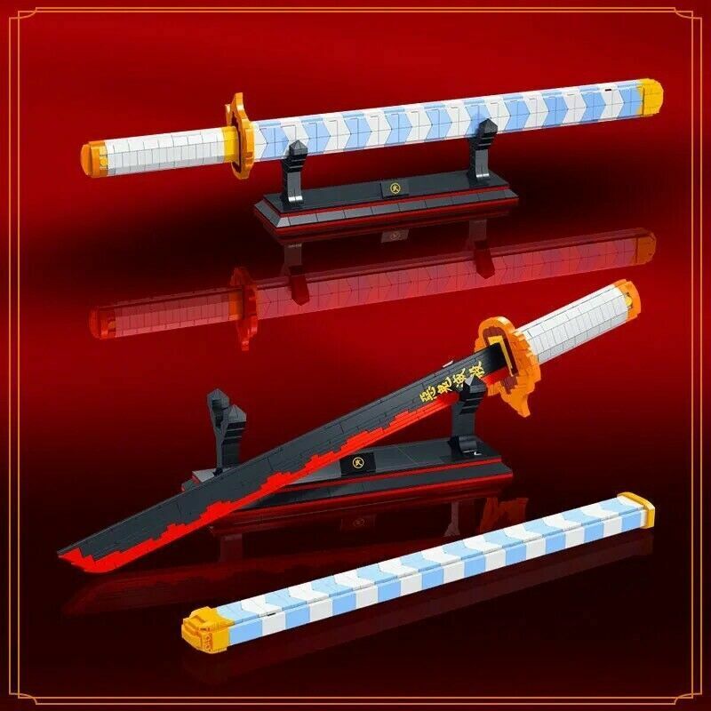 Anime Demon Hunter Flame Sword Building Block Kit – view 5