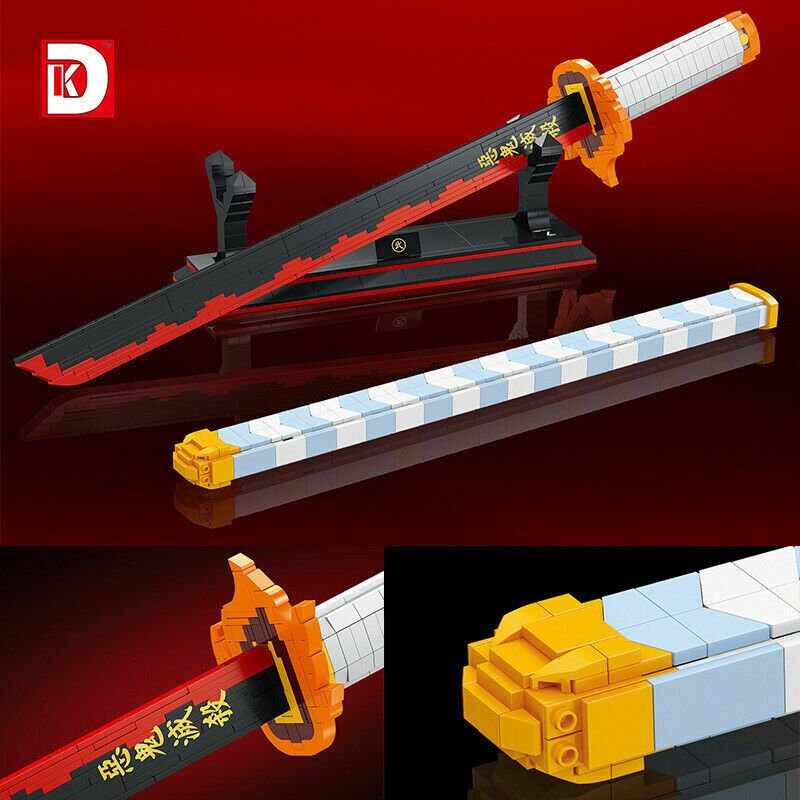 Anime Demon Hunter Flame Sword Building Block Kit – view 6