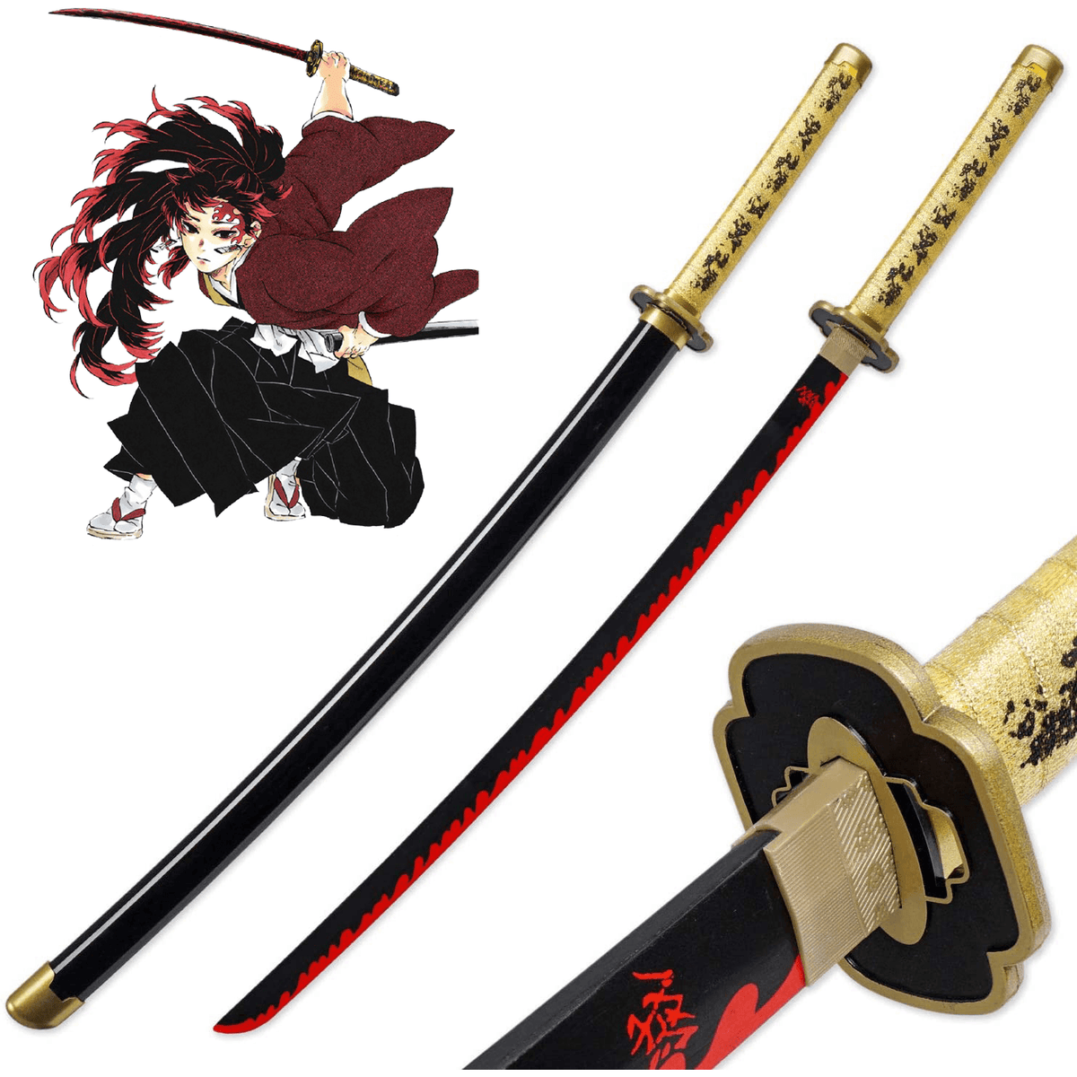 Anime Demon Hunter Sun Warrior Wooden Sword