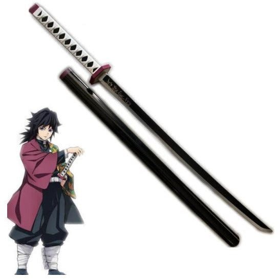 Anime Demon Hunter Water Blue Wooden Sword