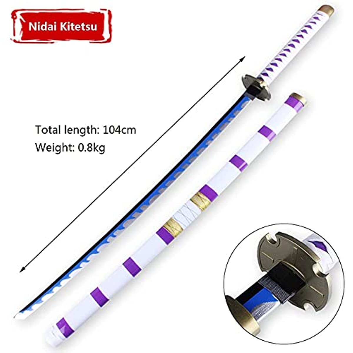 Anime Straw Hat Pirate Katana Wooden Sword – view 2