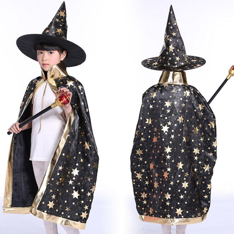 Kids Wizard Cape with Hat – view 3