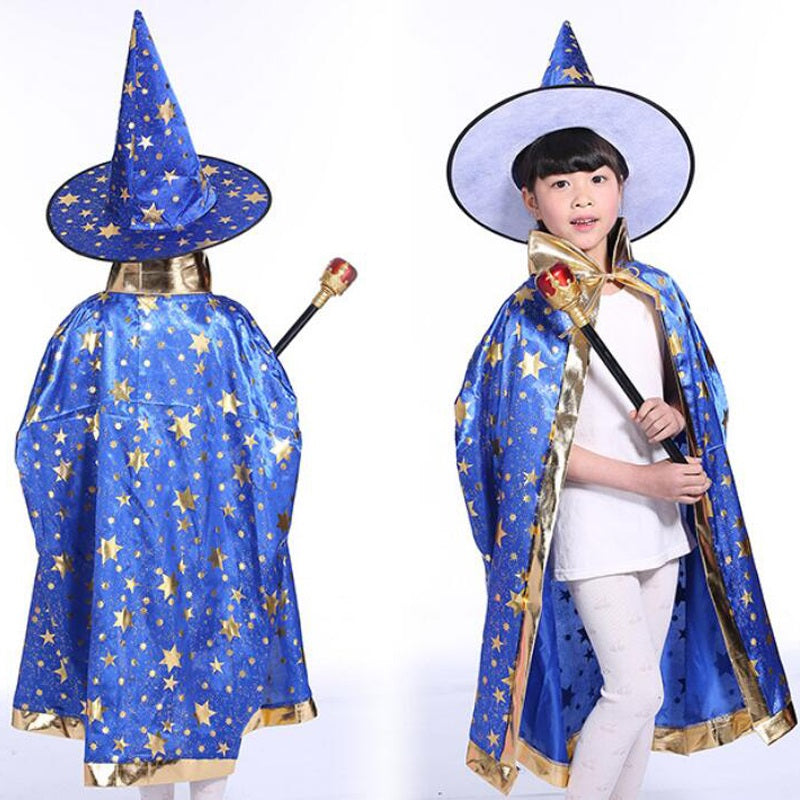 Kids Wizard Cape with Hat – view 4