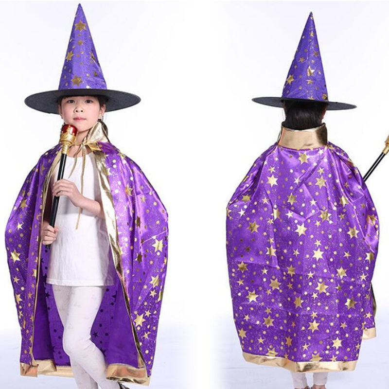 Kids Wizard Cape with Hat – view 7