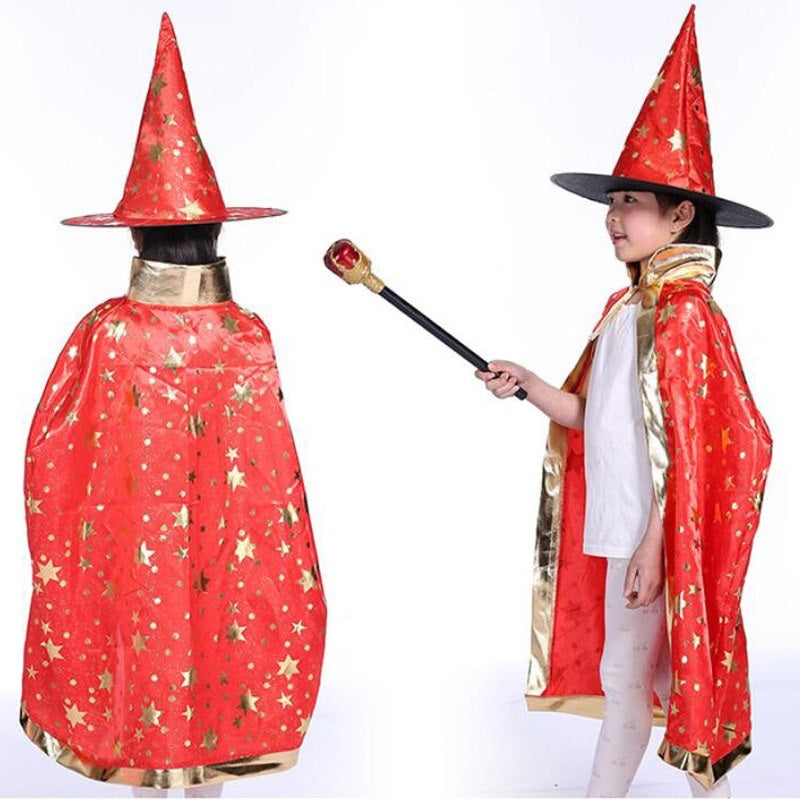 Kids Wizard Cape with Hat – view 5