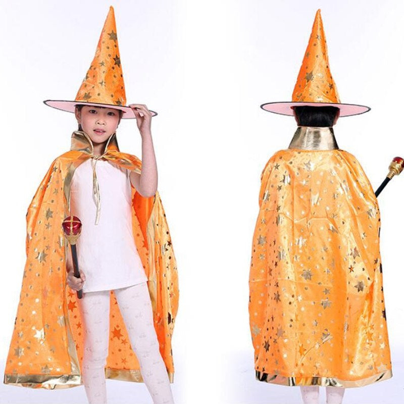 Kids Wizard Cape with Hat – view 6