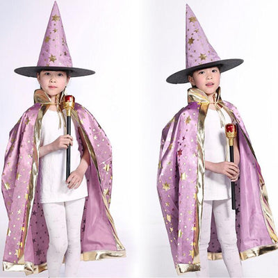 Kids Wizard Cape with Hat – view 2