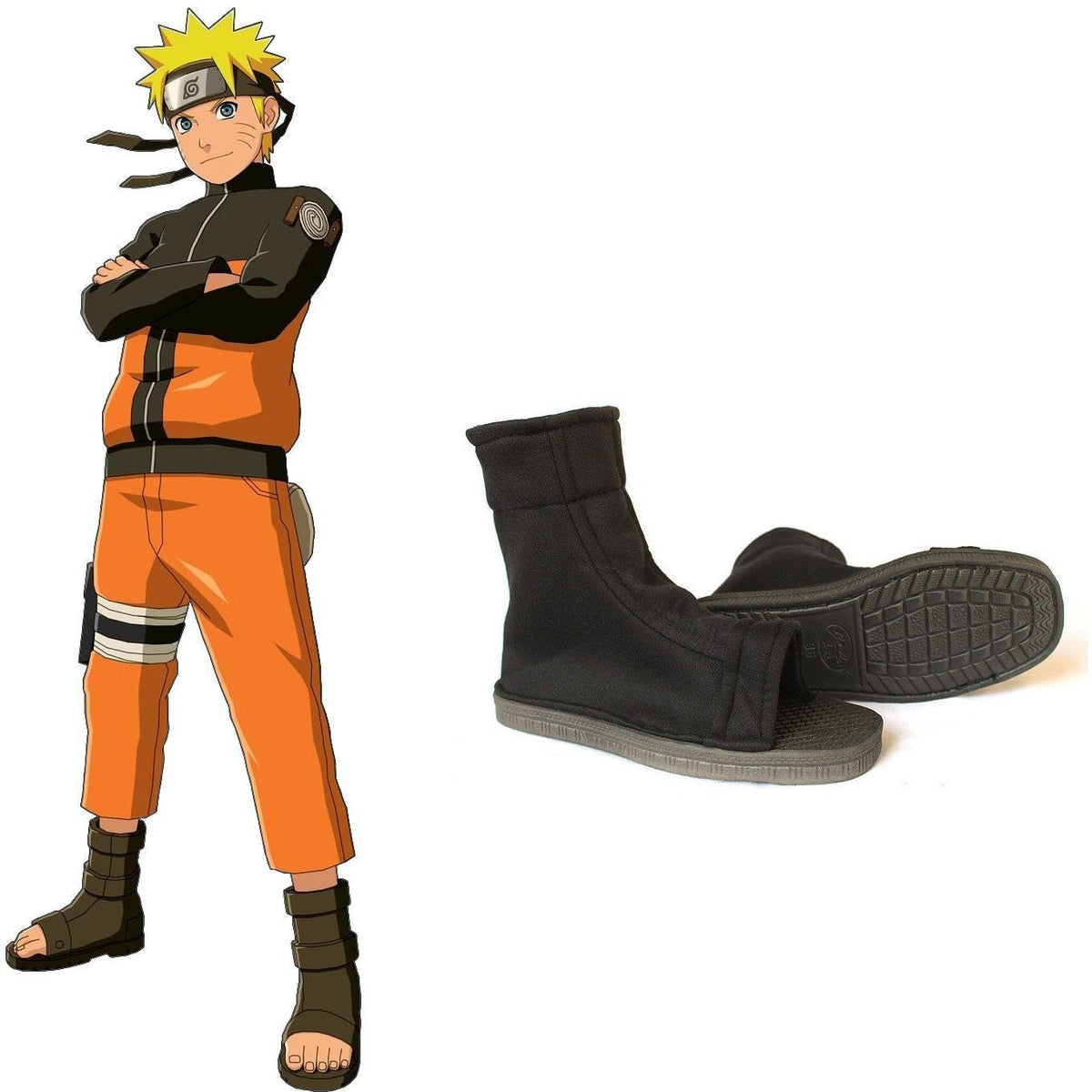 Black Anime Ninja Sandals