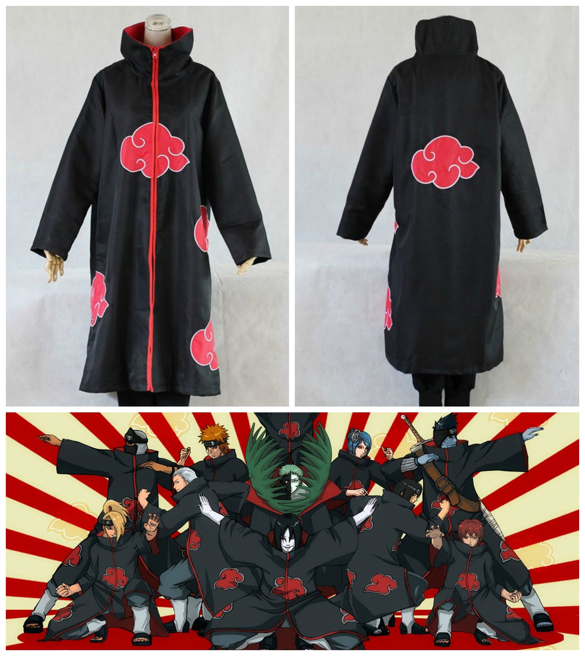 Black Cloud Ninja Robe Costume