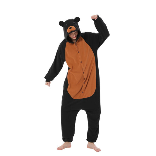 Grizzly Black Bear Kigurumi Onesie Pyjamas
