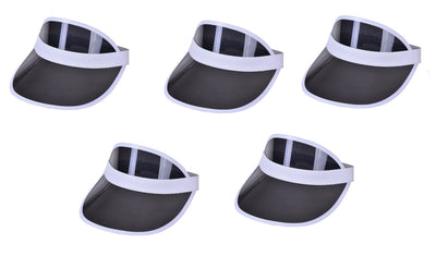 5PC Pub Golf Visor Festival Sun Hat 80s Fancy Dress Costume Accessory – view 5