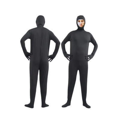 Kids & Adults Open Face Invisible Man Morph Suit Spandex Bodysuit – view 4