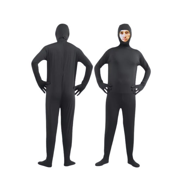 Kids & Adults Open Face Invisible Man Morph Suit Spandex Bodysuit – view 4