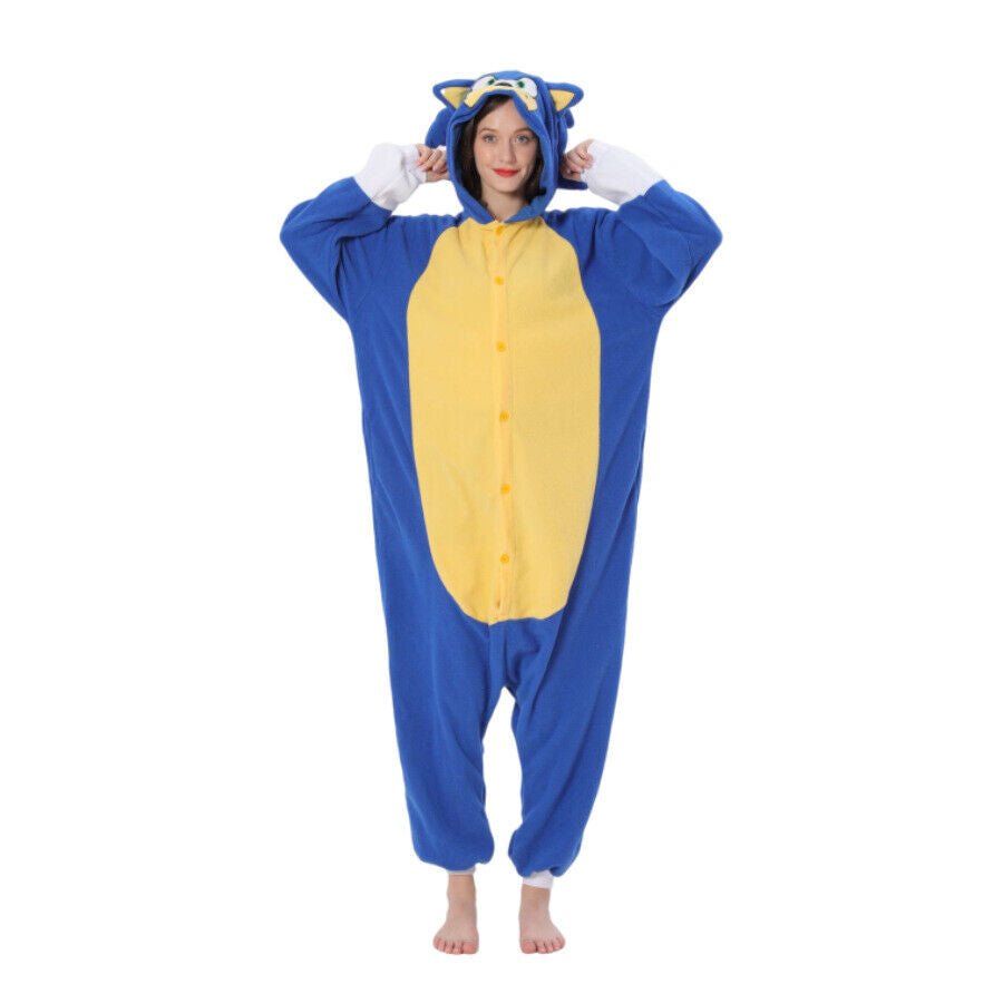 Blue Speed Hedgehog Kigurumi Onesie Pyjamas