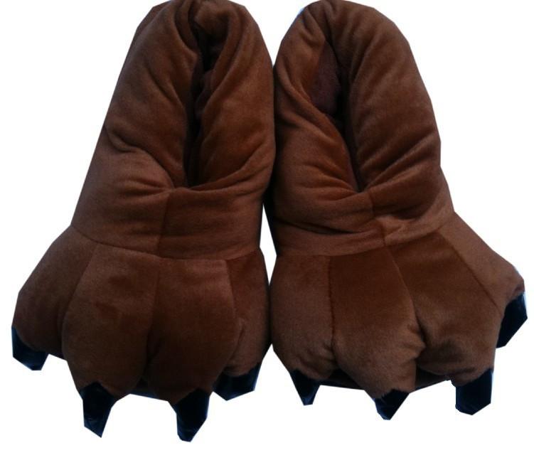 Brown Claw Slippers for Kigurumi Onesies