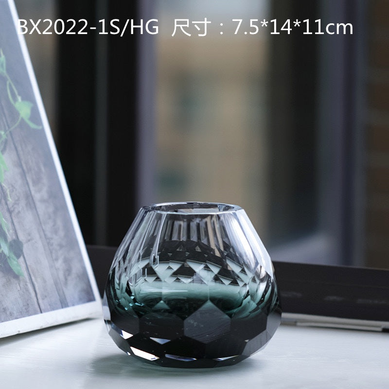 Etched Dome Glass Vase – view 9