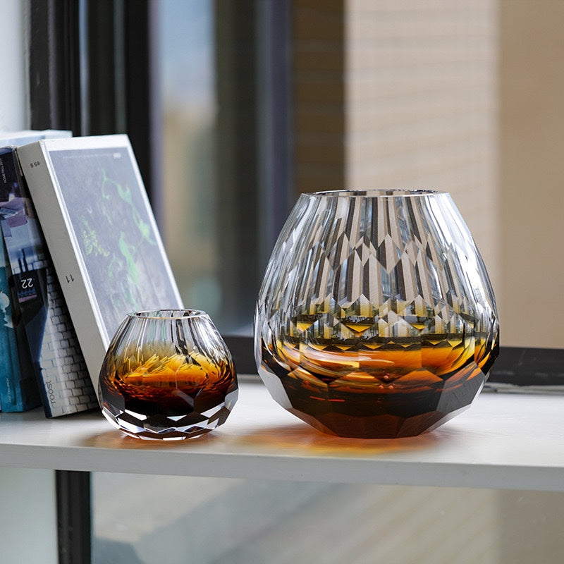 Etched Dome Glass Vase – view 3