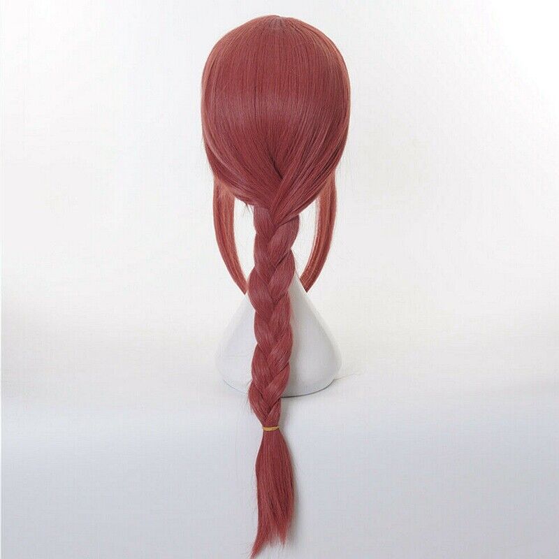 Long Red Office Anime Wig
