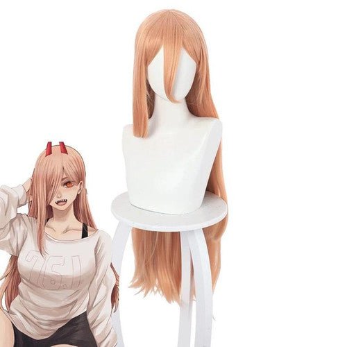 Pink Demon Girl Wig & Horns Set