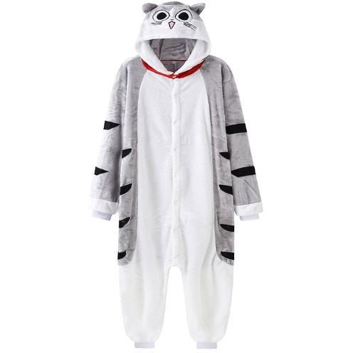 Cute Grey Cat Kigurumi Onesie Pyjamas