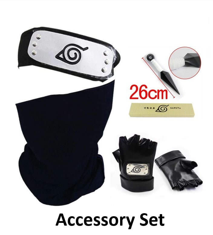 Silver-Haired Masked Ninja Jonin Costume – view 4