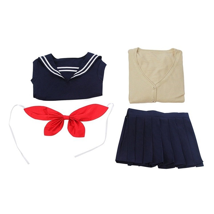 Blonde Schoolgirl Villain Costume