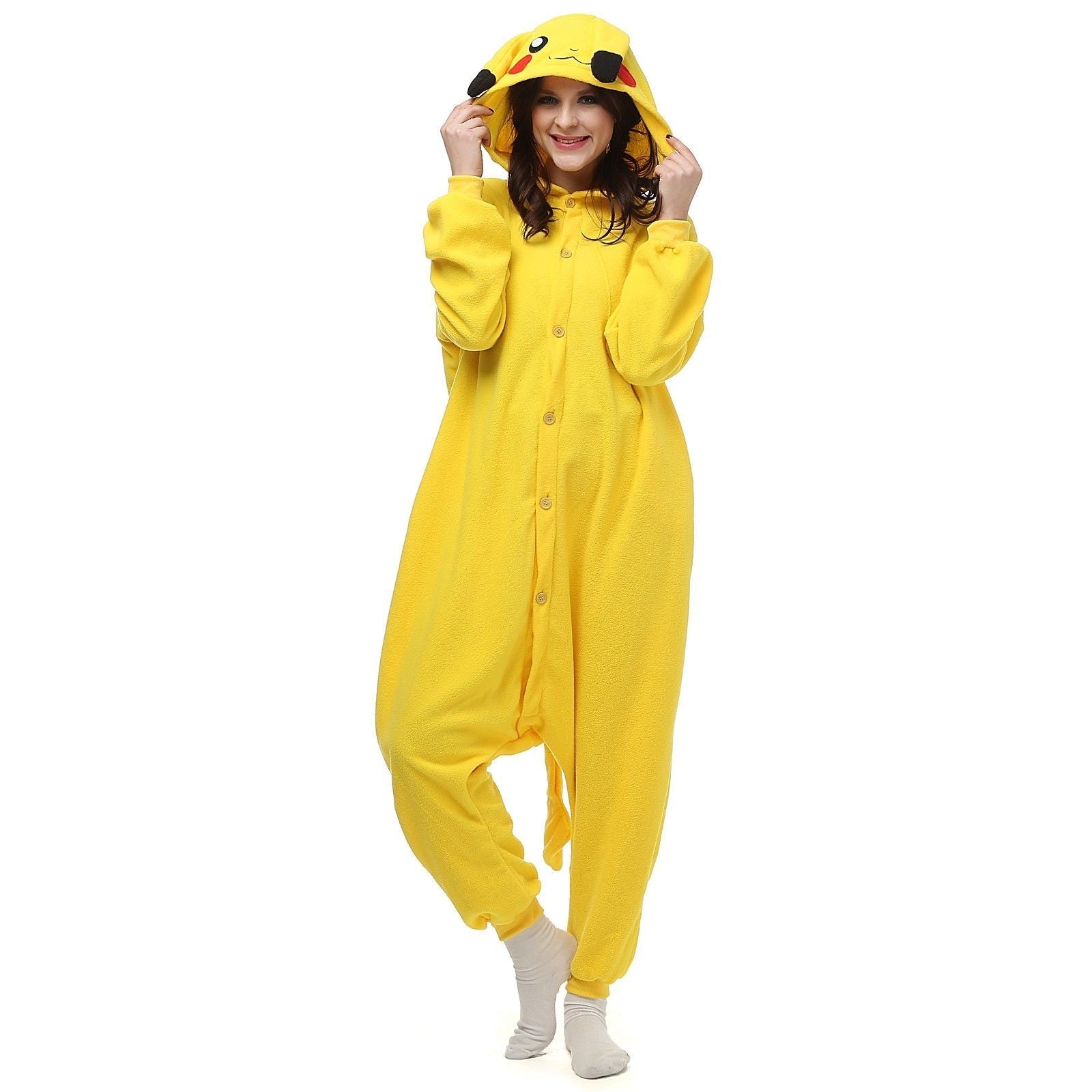 Cute Yellow Anime Kigurumi Onesie Pyjamas