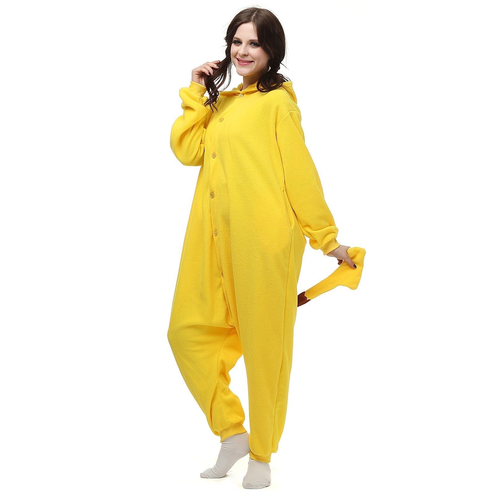 Cute Yellow Anime Kigurumi Onesie Pyjamas