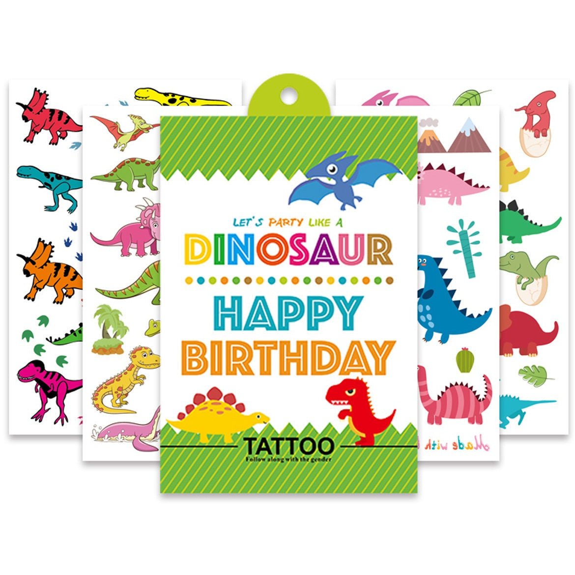 Dinosaur Temporary Tattoos for Kids Party Favour Fillers