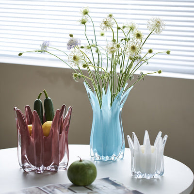 Pink Finger Glass Vase and Candle Holder – view 3