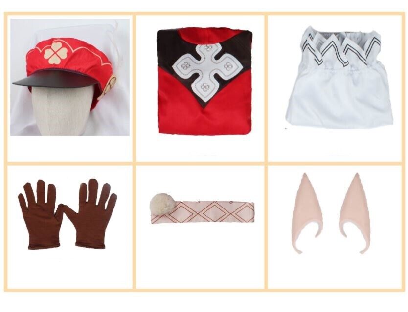 Red Adventure Mage Cosplay Costume